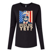 Pro Trump Miss Me Yet! Womens Cotton Relaxed Long Sleeve T-Shirt