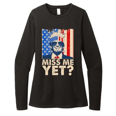 Pro Trump Miss Me Yet! Womens CVC Long Sleeve Shirt