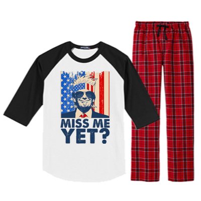 Pro Trump Miss Me Yet! Raglan Sleeve Pajama Set