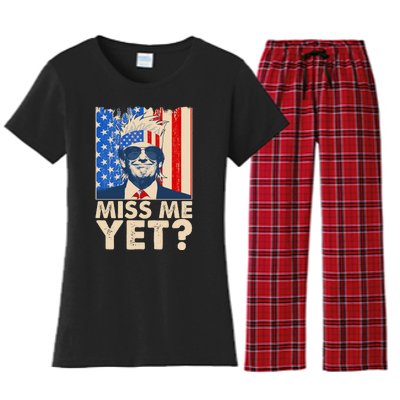 Pro Trump Miss Me Yet! Women's Flannel Pajama Set