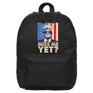 Pro Trump Miss Me Yet! 16 in Basic Backpack