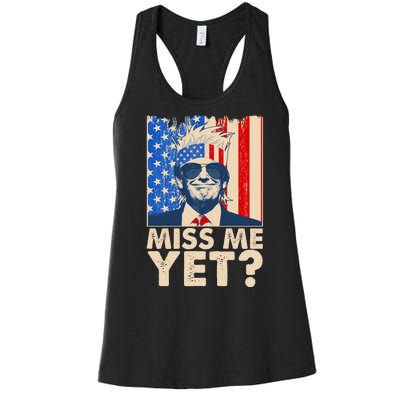 Pro Trump Miss Me Yet! Women's Racerback Tank