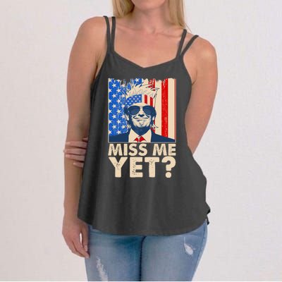 Pro Trump Miss Me Yet! Women's Strappy Tank