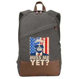 Pro Trump Miss Me Yet! Cotton Canvas Backpack