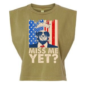 Pro Trump Miss Me Yet! Garment-Dyed Women's Muscle Tee