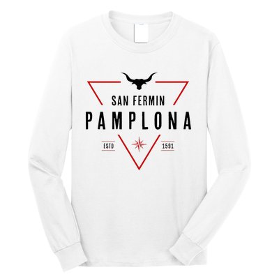 Pamplona Running Of The Bulls San Fermin Long Sleeve Shirt