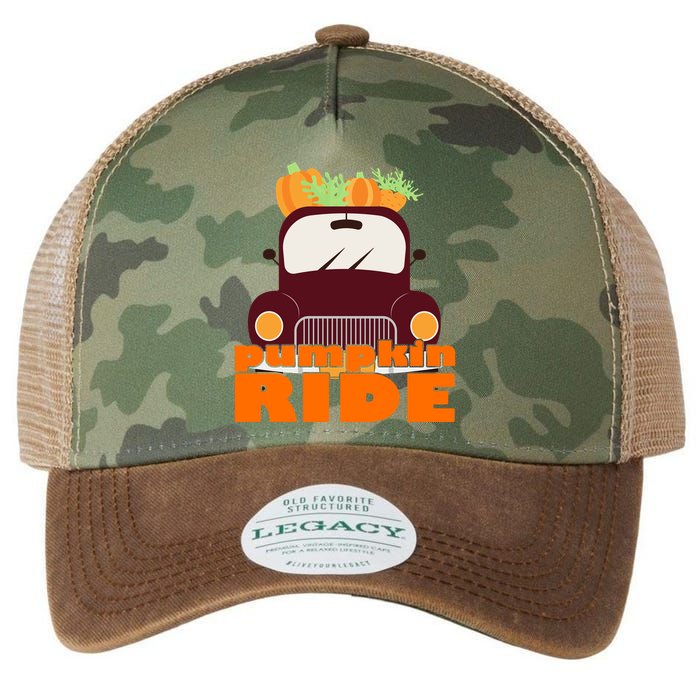 Pumpkin Ride October Fall Legacy Tie Dye Trucker Hat