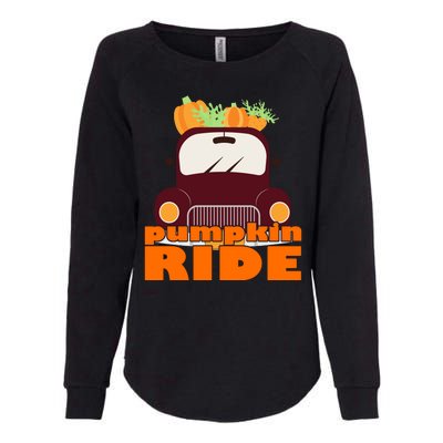 Pumpkin Ride October Fall Womens California Wash Sweatshirt