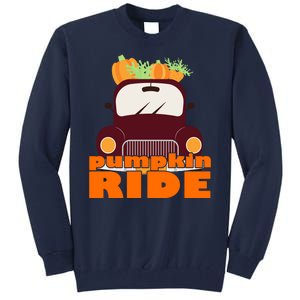 Pumpkin Ride October Fall Tall Sweatshirt