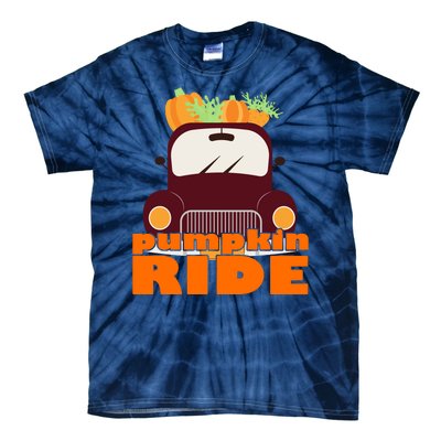 Pumpkin Ride October Fall Tie-Dye T-Shirt