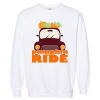 Pumpkin Ride October Fall Garment-Dyed Sweatshirt