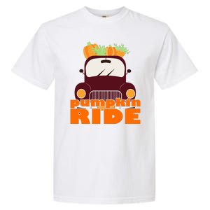 Pumpkin Ride October Fall Garment-Dyed Heavyweight T-Shirt