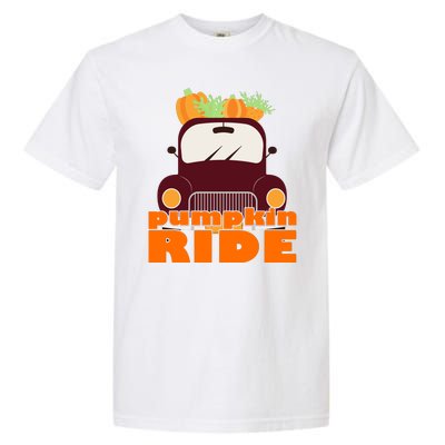 Pumpkin Ride October Fall Garment-Dyed Heavyweight T-Shirt