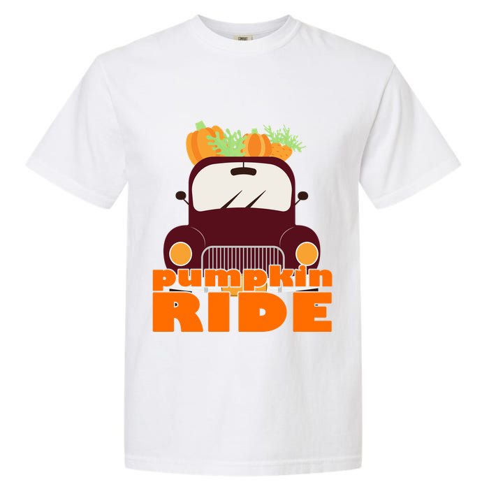 Pumpkin Ride October Fall Garment-Dyed Heavyweight T-Shirt
