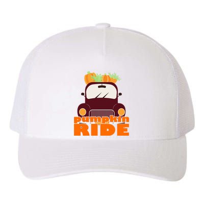 Pumpkin Ride October Fall Yupoong Adult 5-Panel Trucker Hat