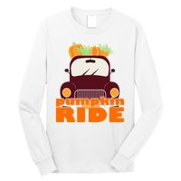 Pumpkin Ride October Fall Long Sleeve Shirt