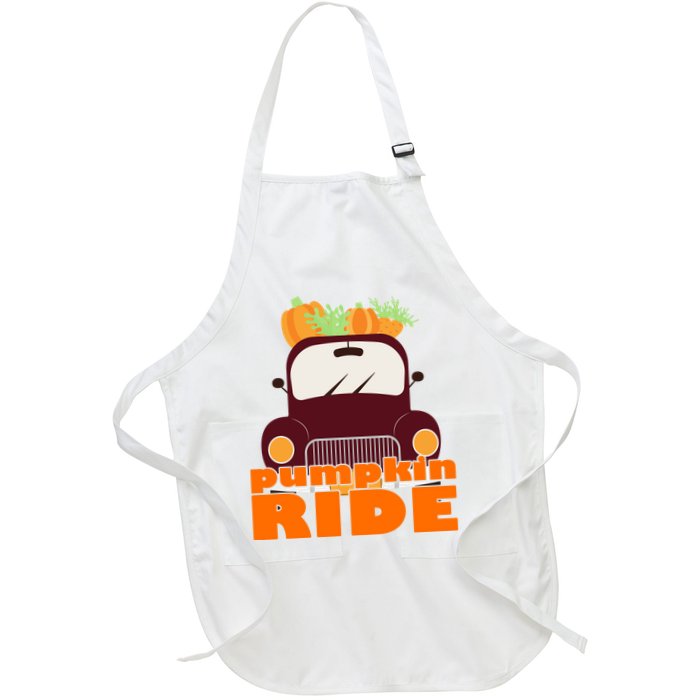Pumpkin Ride October Fall Apron