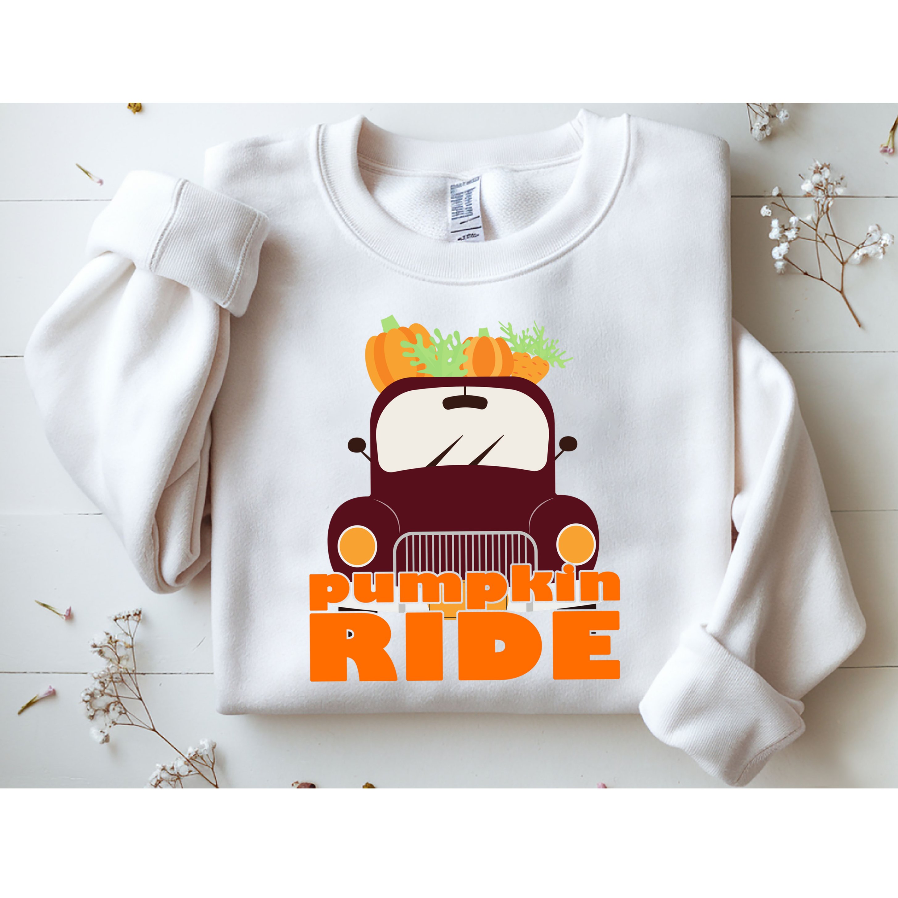 Pumpkin Ride October Fall Sweatshirt