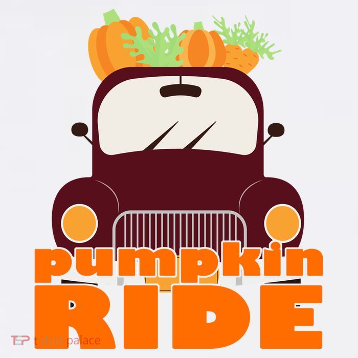 Pumpkin Ride October Fall T-Shirt