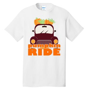 Pumpkin Ride October Fall Tall T-Shirt