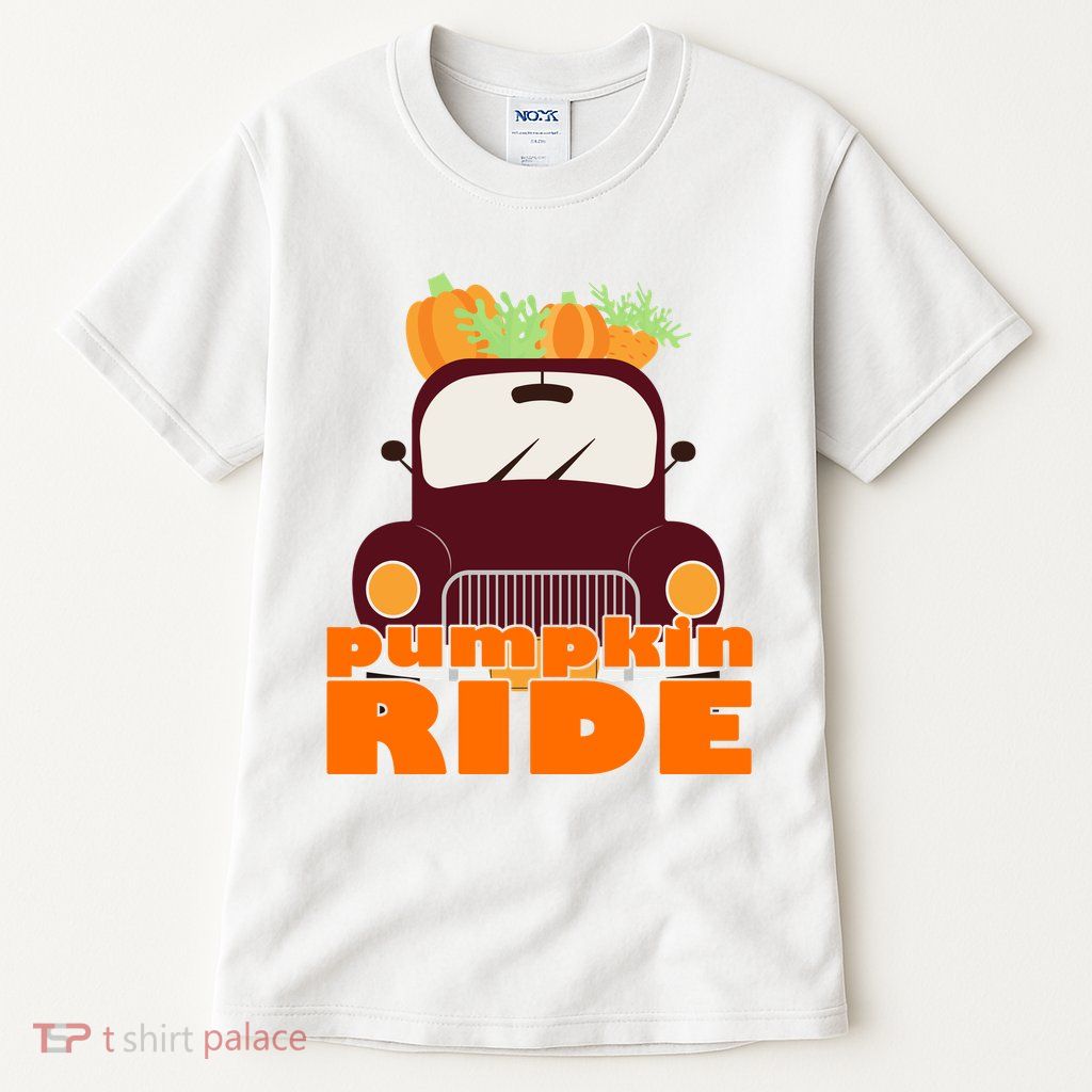 Pumpkin Ride October Fall Tall T-Shirt