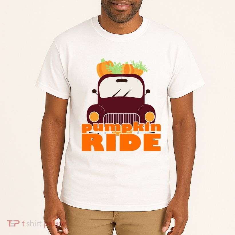 Pumpkin Ride October Fall Tall T-Shirt