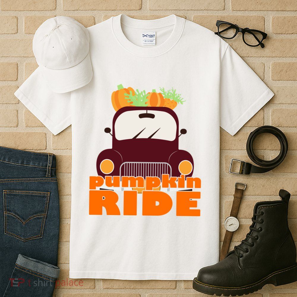 Pumpkin Ride October Fall Tall T-Shirt