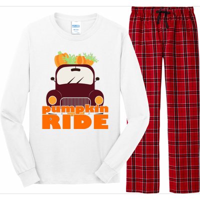 Pumpkin Ride October Fall Long Sleeve Pajama Set