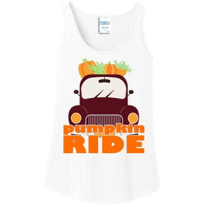 Pumpkin Ride October Fall Ladies Essential Tank