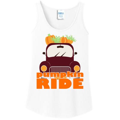 Pumpkin Ride October Fall Ladies Essential Tank