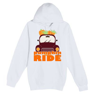 Pumpkin Ride October Fall Premium Pullover Hoodie