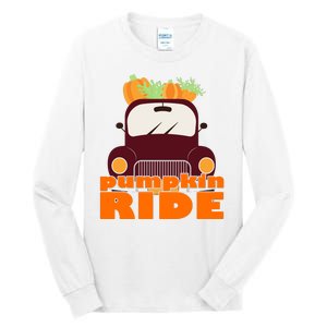 Pumpkin Ride October Fall Tall Long Sleeve T-Shirt