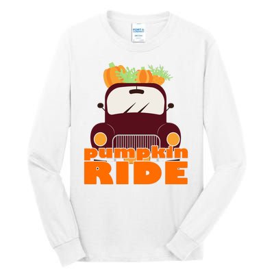 Pumpkin Ride October Fall Tall Long Sleeve T-Shirt