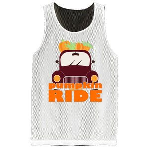 Pumpkin Ride October Fall Mesh Reversible Basketball Jersey Tank