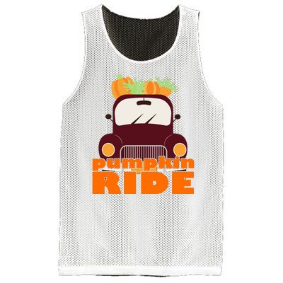 Pumpkin Ride October Fall Mesh Reversible Basketball Jersey Tank