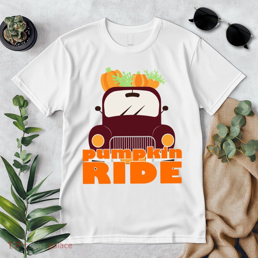 Pumpkin Ride October Fall Premium T-Shirt