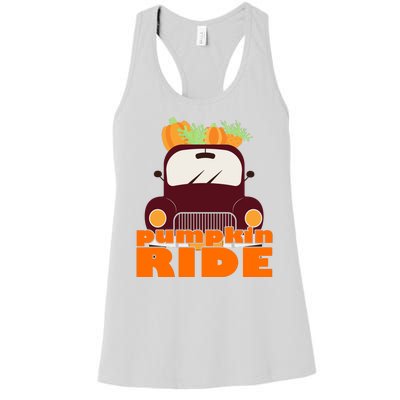 Pumpkin Ride October Fall Women's Racerback Tank