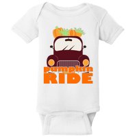 Pumpkin Ride October Fall Baby Bodysuit