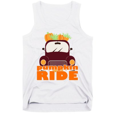 Pumpkin Ride October Fall Tank Top