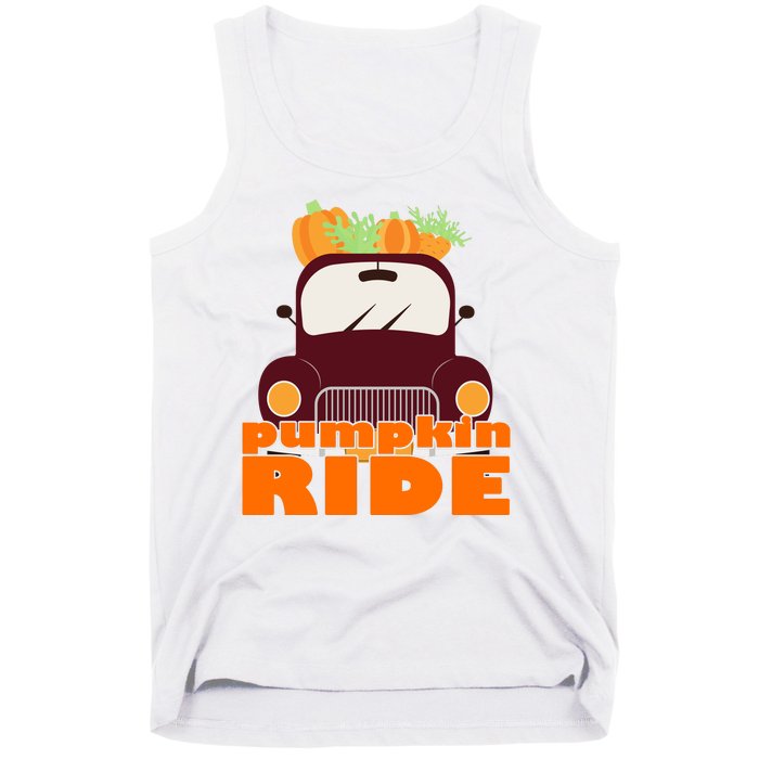 Pumpkin Ride October Fall Tank Top