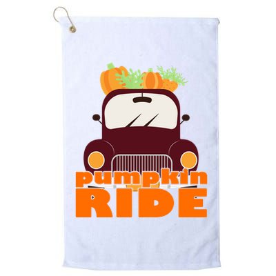 Pumpkin Ride October Fall Golf Towel