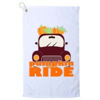 Pumpkin Ride October Fall Platinum Collection Golf Towel