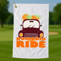 Pumpkin Ride October Fall Golf Towel