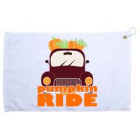 Pumpkin Ride October Fall Grommeted Golf Towel