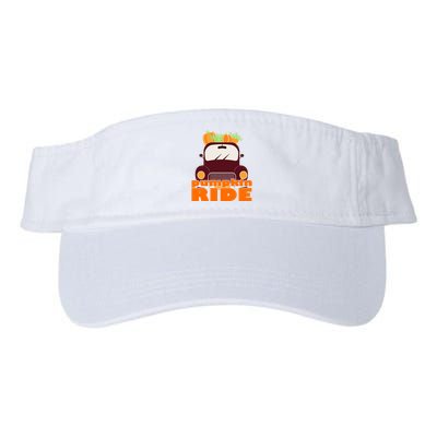 Pumpkin Ride October Fall Valucap Bio-Washed Visor