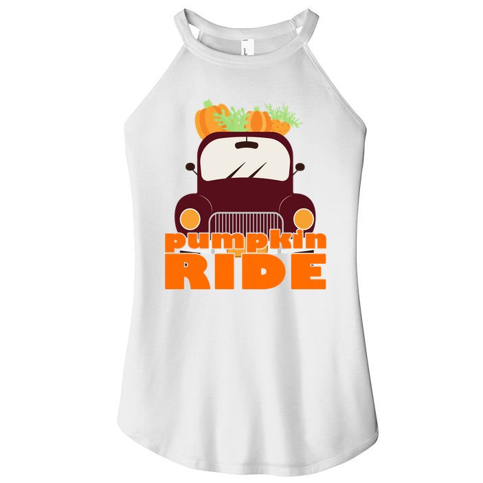 Pumpkin Ride October Fall Women's Perfect Tri Rocker Tank