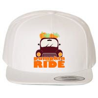 Pumpkin Ride October Fall Wool Snapback Cap