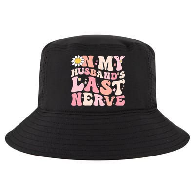 Pinky Retro On My Husbands Last Nerve Groovy Cool Comfort Performance Bucket Hat