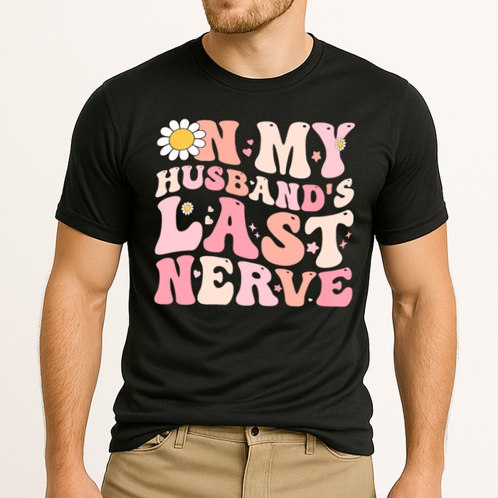 Pinky Retro On My Husbands Last Nerve Groovy Performance Shirt