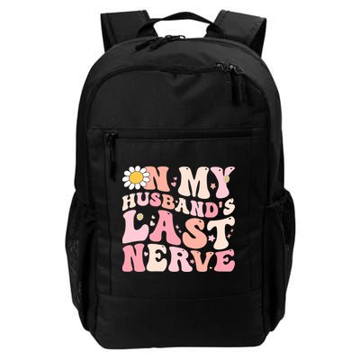 Pinky Retro On My Husbands Last Nerve Groovy Backpack